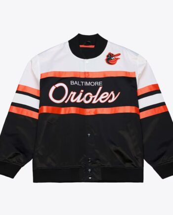 Special Script Baltimore Orioles Black and White Jacket
