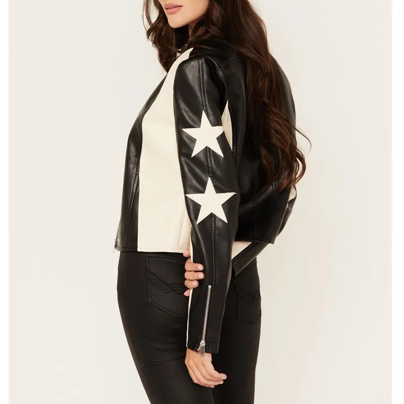 Beyond The Gates Rhonnirose Mantilla Leather Jacket