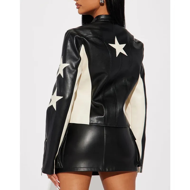 Beyond The Gates Rhonnirose Mantilla Leather Jacket