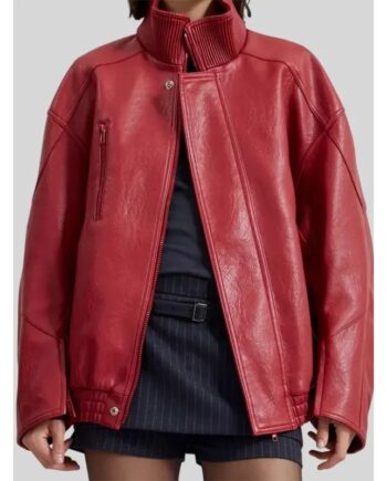 Christmas Day Game Taylor Swift Red Leather Jacket