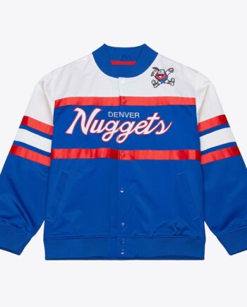 Special Script Denver Nuggets Blue and White Jacket