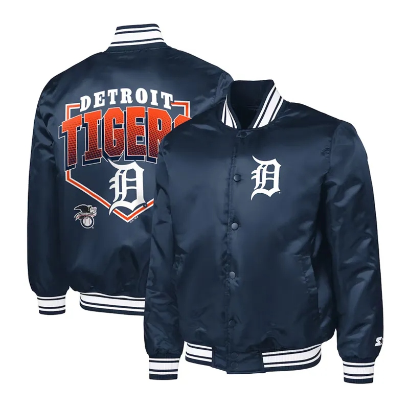 Detroit Tigers Home Plate Printed Graphic Jacket