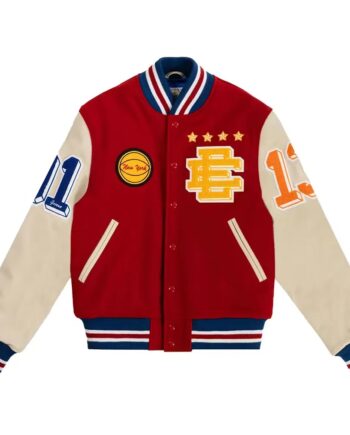 Eric Emanuel Letterman Wool/Leather Jacket