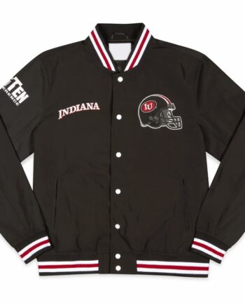 Indiana Hoosiers Blackout Bomber Jacket