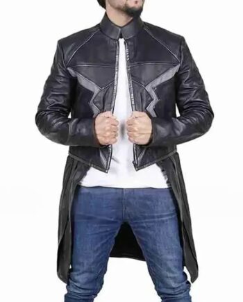 Black Bolt Inhumans Leather Coat