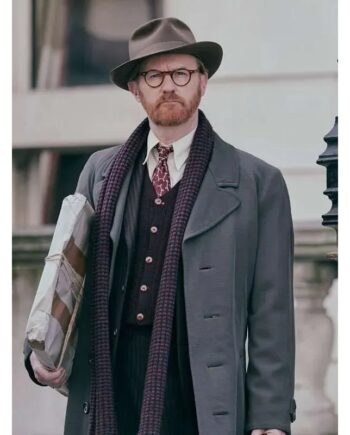 Mark Gatiss Bookish Gabriel Book Wool Coat