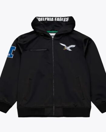 Philadelphia Eagles Black Walk The Tunnel Hooded Jacket