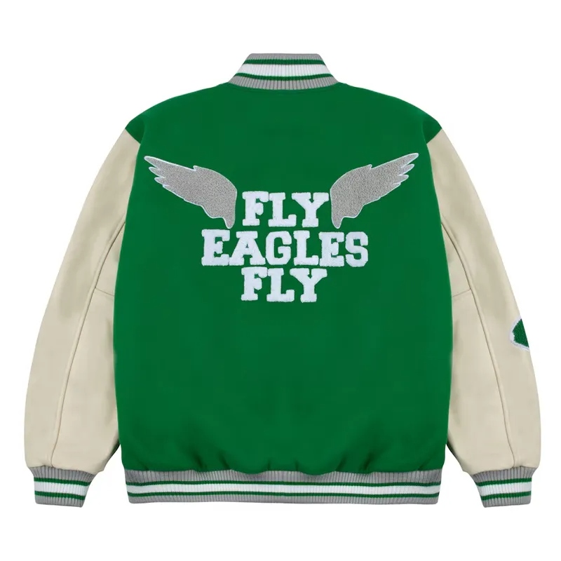 Philadelphia Eagles Go Birds Letterman Jacket