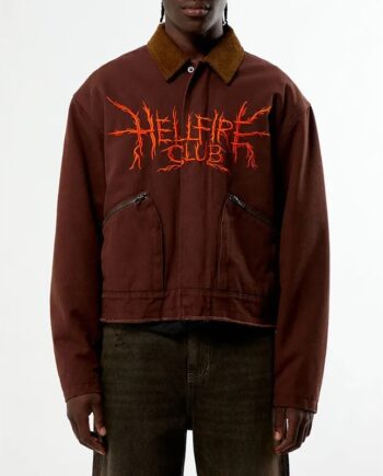 Stranger Things Hellfire Lives Garage Jacket