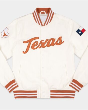 Texas Longhorns Whiteout Bomber Jacket
