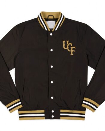 UCF Knights Script Black Bomber Jacket