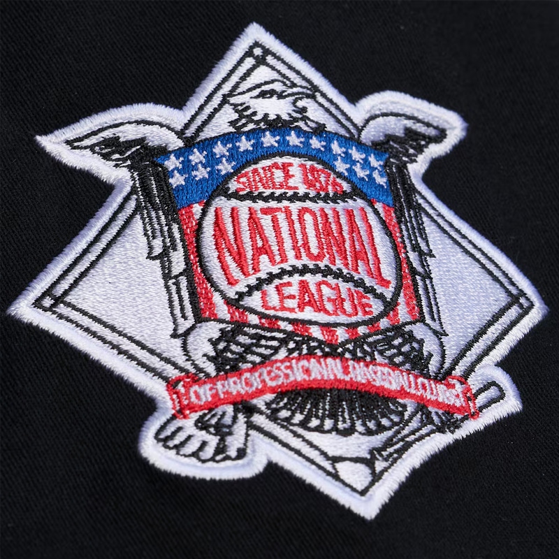 Women’s LA Dodgers Script Mechanic Black Cropped Jacket