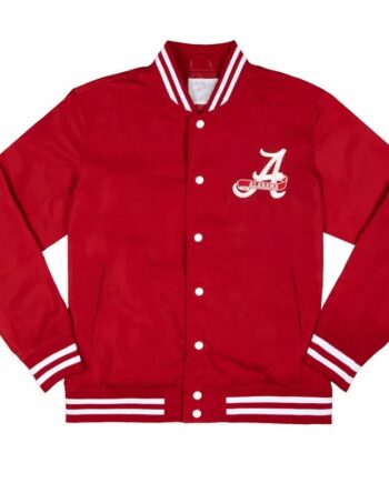 Alabama Crimson Tide Arched Red Bomber Jacket