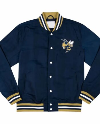 Georgia Tech Yellow Jackets Arched Navy Bomber Jacket