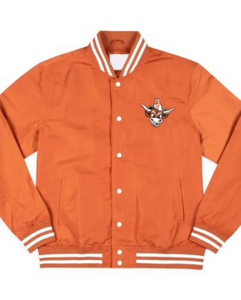 Texas Longhorns Arched Burnt Orange Bomber Jacket