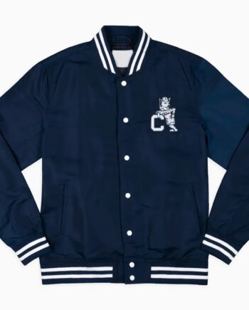 UConn Huskies Arched Navy Bomber Jacket