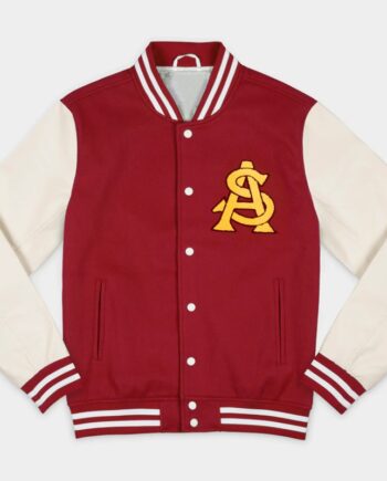 Penn State Nittany Lions Navy and Off White Varsity Jacket