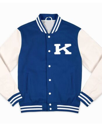 Kentucky Wildcats Blue and Off White Varsity Jacket