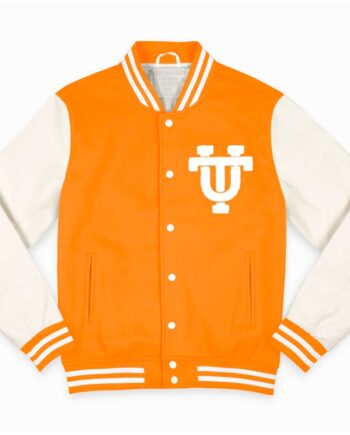 Tennessee Volunteers Orange and Off White Varsity Jacket