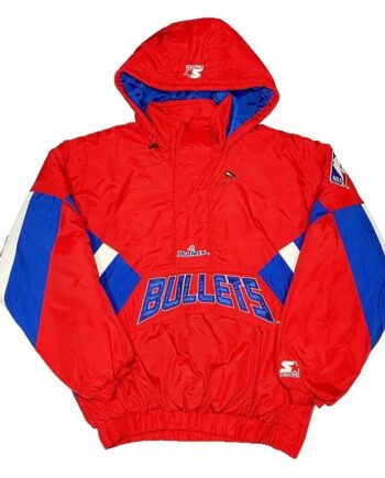 Washington Bullets Classic Breakaway Pullover Hooded Jacket